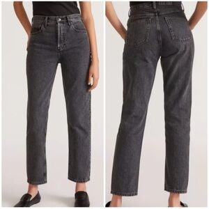 Everlane Women’s Size 28 Regular Charcoal Black Denim Cheeky Jeans
